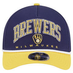Milwaukee Brewers New Era Arch 9FORTY A-Frame M-Crown Adjustable Hat - MLB