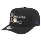 Milwaukee Brewers New Era Chainstitch 9FIFTY A-Frame Snapback Hat - MLB