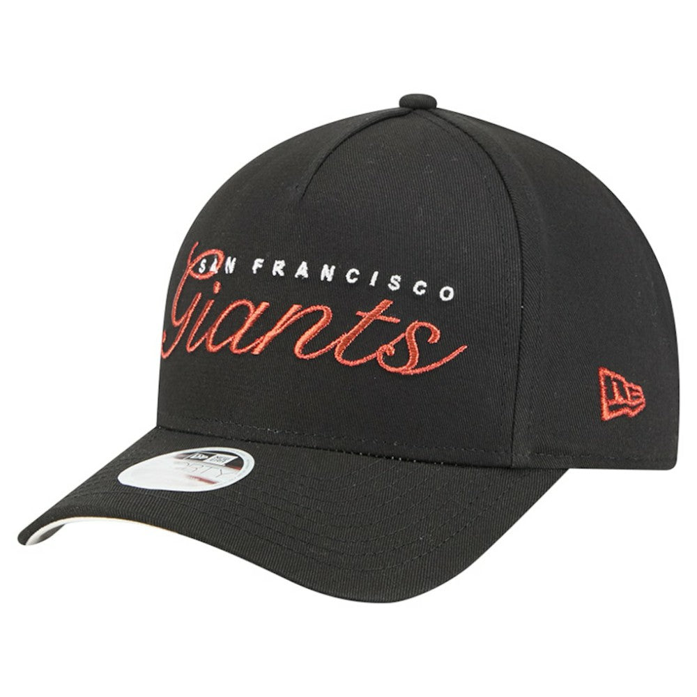 San Francisco Giants New Era Women's Metallic A-Frame 9FORTY Adjustable Hat - MLB