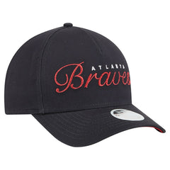 Atlanta Braves New Era Women's Metallic A-Frame 9FORTY Adjustable Hat - MLB