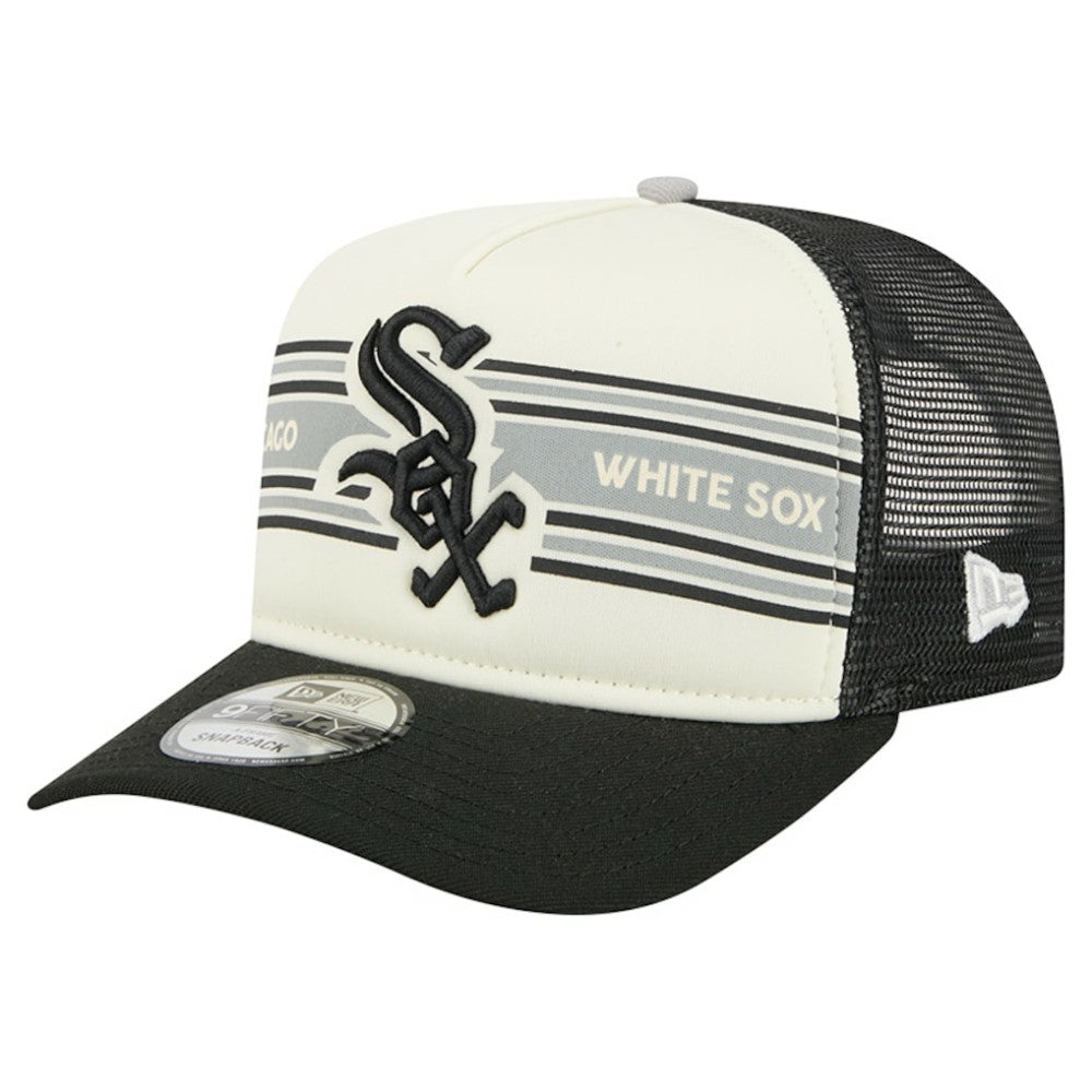 Chicago White Sox New Era Banner A-Frame 9FIFTY Trucker Snapback Hat - MLB