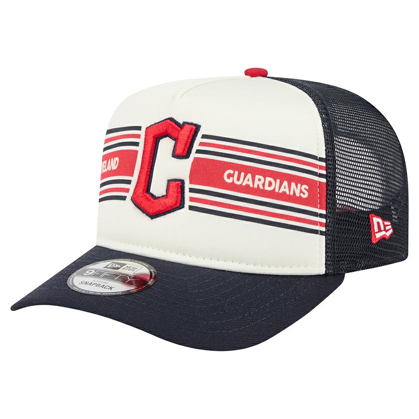 Cleveland Guardians New Era Banner A-Frame 9FIFTY Trucker Snapback Hat - MLB