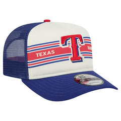 Texas Rangers New Era Banner A-Frame 9FIFTY Trucker Snapback Hat - MLB