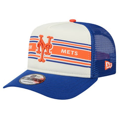 New York Mets New Era Banner A-Frame 9FIFTY Trucker Snapback Hat - MLB