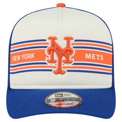 New York Mets New Era Banner A-Frame 9FIFTY Trucker Snapback Hat - MLB