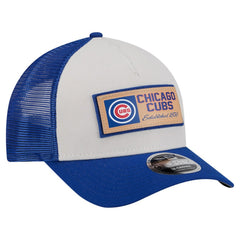 Chicago Cubs New Era Text A-Frame Trucker 9FORTY Hat - MLB