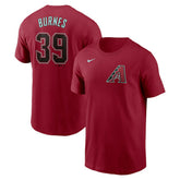 Corbin Burnes Arizona Diamondbacks Nike Fuse Name & Number T-Shirt - MLB
