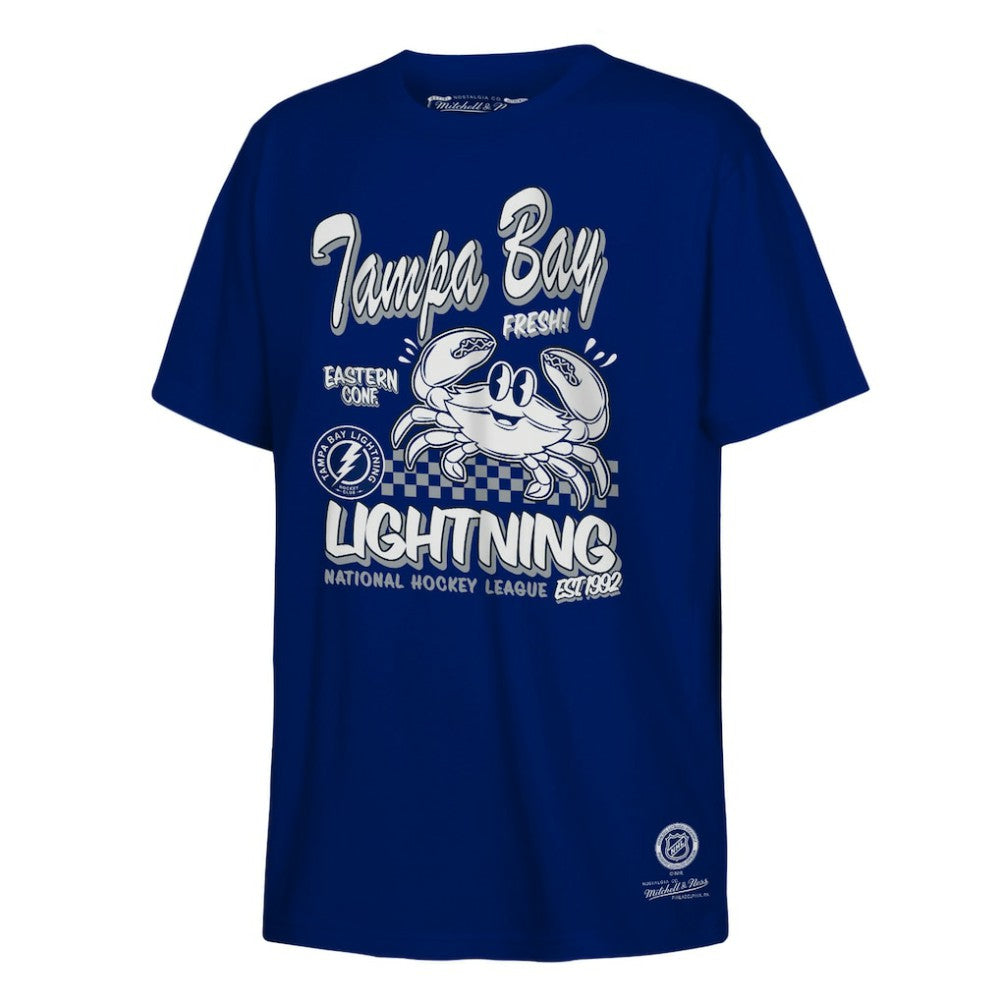 Tampa Bay Lightning Mitchell & Ness Youth Concession Stand T-Shirt - Blue - NHL