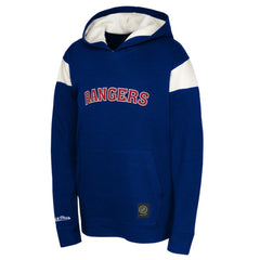 New York Rangers Youth Thermal Lightweight Pullover Hoodie - Navy - NHL