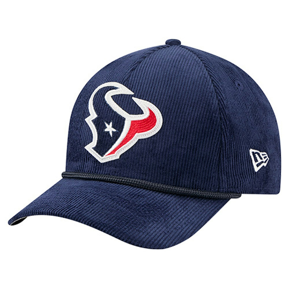 Houston Texans New Era Cord Corduroy 9FORTY A-Frame Adjustable Hat Navy | NFL