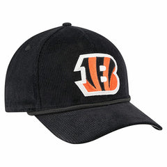 Cincinnati Bengals New Era Cord Corduroy 9FORTY A-Frame Adjustable Hat Black | NFL