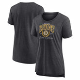 Boston Bruins Women's Reign Supreme Tri-Blend T-Shirt - Gray - NHL