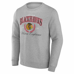 Chicago Blackhawks Reign Supreme Pullover Sweatshirt - Gray - NHL
