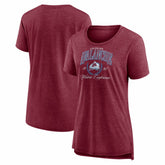 Colorado Avalanche Women's Reign Supreme Tri-Blend T-Shirt - Burgundy - NHL
