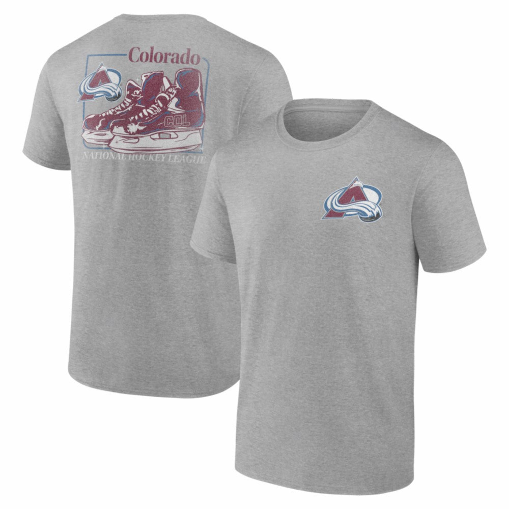 Colorado Avalanche Glory Skates T-Shirt - Heather Gray - NHL