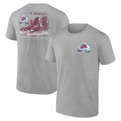 Colorado Avalanche Glory Skates T-Shirt - Heather Gray - NHL
