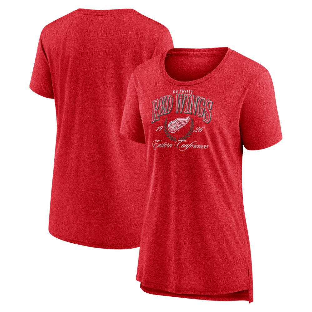 Detroit Red Wings Women's Reign Supreme Tri-Blend T-Shirt - Red - NHL