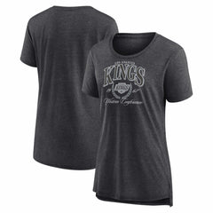 Los Angeles Kings Women's Reign Supreme Tri-Blend T-Shirt - Gray - NHL