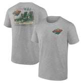 Minnesota Wild Glory Skates T-Shirt - Heather Gray - NHL