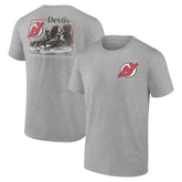 New Jersey Devils Glory Skates T-Shirt - Heather Gray - NHL