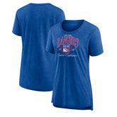 New York Rangers Women's Reign Supreme Tri-Blend T-Shirt - Blue - NHL