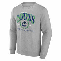 Vancouver Canucks Reign Supreme Pullover Sweatshirt - Gray - NHL