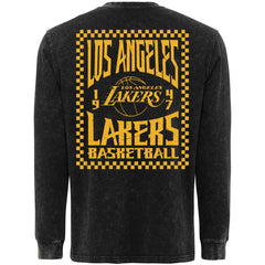 Los Angeles Lakers Sportiqe Men's Bono Long Sleeve T-Shirt Black - NBA