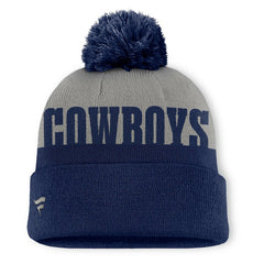 Dallas Cowboys Punter Cuffed Knit Hat with Pom Navy | Fanatics