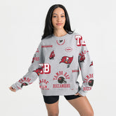 Tampa Bay Buccaneers Gameday Couture Women's Always On Repeat Fleece Sweatshirt Heather Gray | NFL