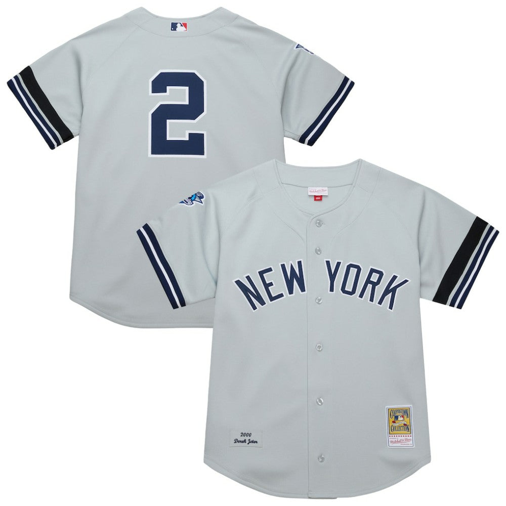 Derek Jeter New York Yankees Mitchell & Ness Cooperstown Collection 2000 World Series Authentic Jersey - MLB