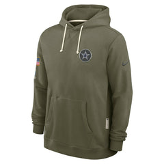 Dallas Cowboys 2025 Salute to Service Sideline Standard Issue Dri-FIT Hoodie Olive | Nike for Sale