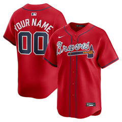 Atlanta Braves Nike Alternate Limited Custom Jersey - MLB