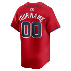 Atlanta Braves Nike Alternate Limited Custom Jersey - MLB
