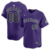 Colorado Rockies Nike Alternate Limited Custom Jersey - MLB