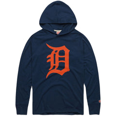 Detroit Tigers Homage Lightweight Raglan Tri-Blend Pullover Hoodie - MLB