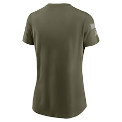 Philadelphia Eagles Women's 2025 Salute to Service Sideline T-Shirt Olive | Nike for Sale