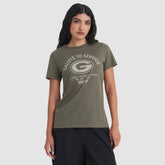 Green Bay Packers Women's 2025 Salute to Service Sideline T-Shirt Olive | Nike for Sale