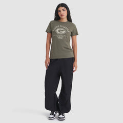 Green Bay Packers Women's 2025 Salute to Service Sideline T-Shirt Olive | Nike for Sale