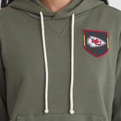 Kansas City Chiefs Women's 2025 Salute to Service Sideline Standard Issue Dri-FIT Hoodie Olive | Nike for Sale