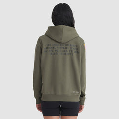 Los Angeles Chargers Women's 2025 Salute to Service Sideline Standard Issue Dri-FIT Hoodie Olive | Nike for Sale