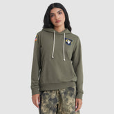 Los Angeles Rams Women's 2025 Salute to Service Sideline Standard Issue Dri-FIT Hoodie Olive | Nike for Sale