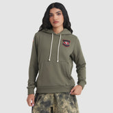 San Francisco 49ers Women's 2025 Salute to Service Sideline Standard Issue Dri-FIT Hoodie Olive | Nike for Sale