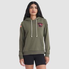 Tampa Bay Buccaneers Women's 2025 Salute to Service Sideline Standard Issue Dri-FIT Hoodie Olive | Nike for Sale