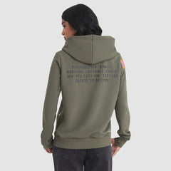 Philadelphia Eagles Women's 2025 Salute to Service Sideline Standard Issue Dri-FIT Hoodie Olive | Nike for Sale