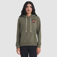 Cincinnati Bengals Women's 2025 Salute to Service Sideline Standard Issue Dri-FIT Hoodie Olive | Nike for Sale