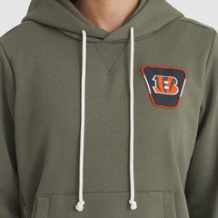 Cincinnati Bengals Women's 2025 Salute to Service Sideline Standard Issue Dri-FIT Hoodie Olive | Nike for Sale
