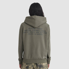 Houston Texans Women's 2025 Salute to Service Sideline Standard Issue Dri-FIT Hoodie Olive | Nike for Sale