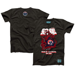 Washington Wizards NBALab x Hyperfly Unisex Year of the Snake Lunar New Year Collection T-Shirt Heather Black - NBA