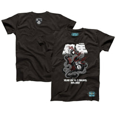 Brooklyn Nets NBALab x Hyperfly Unisex Year of the Snake Lunar New Year Collection T-Shirt Heather Black - NBA