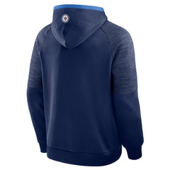 Winnipeg Jets Fanatics Goaltender Defender Pullover Hoodie - Navy - NHL